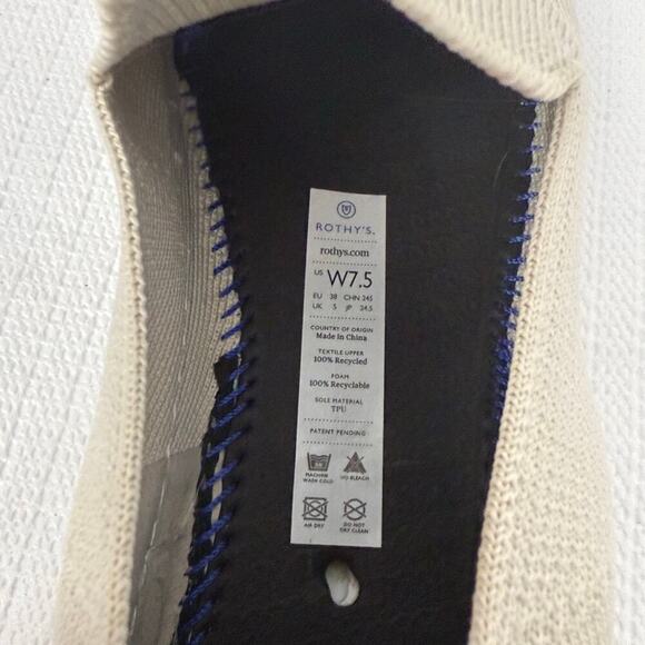 Rothys The Original Slip On Sneakers Women's 7.5 White - Picture 6 of 13